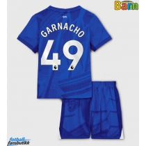 Chelsea Alejandro Garnacho #49 Hjemmedraktsett Barn 2025-26 Kortermet (+ Korte bukser)